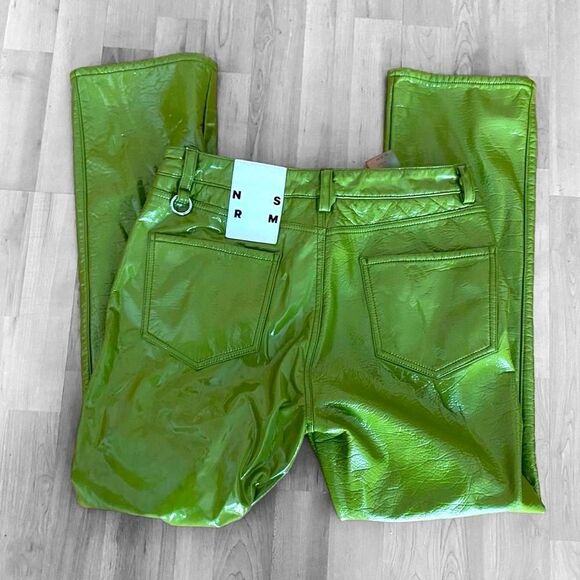 Simon Miller Faux Leather Pants Green Size 29 - Picture 6 of 7